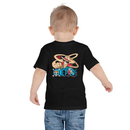 One Piece t-shirt toddler cotton soft and lightweight Black