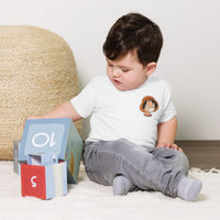 One Piece t-shirt toddler short sleeve tee soft cotton OPP1 White