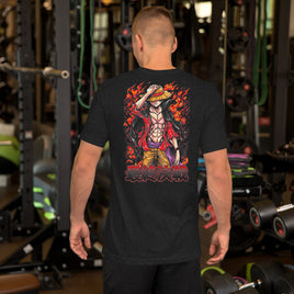 One Piece t-shirt unisex anime funny cartoon gift idea Black Heather