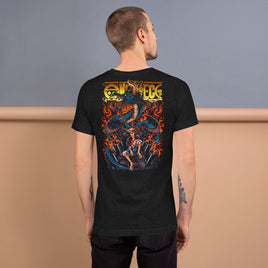 One Piece t-shirt unisex staple cotton fabric is a popular material Black Heather