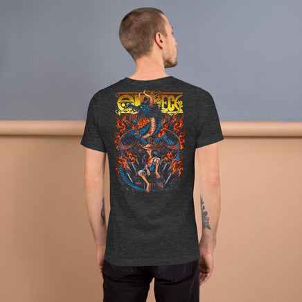 One Piece t-shirt unisex staple cotton fabric is a popular material Dark Grey Heather