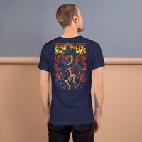 One Piece t-shirt unisex staple cotton fabric is a popular material Navy