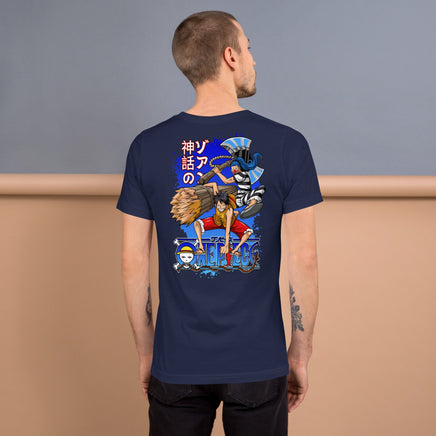 One Piece t-shirt unisex staple cotton natural Navy