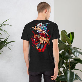 One Piece t-shirt unisex staple cotton natural t-shirt streetwear cool tops Black Heather