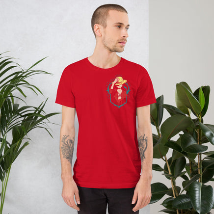 One Piece t-shirt unisex staple cotton natural t-shirt tops - Lusy Store LLC