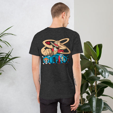 One Piece t-shirt unisex staple cotton soft and lightweight Dark Grey Heather