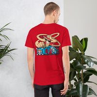 One Piece t-shirt unisex staple cotton soft and lightweight Red
