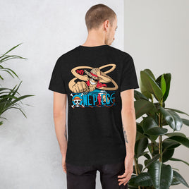 One Piece t-shirt unisex staple cotton soft and lightweight Black Heather