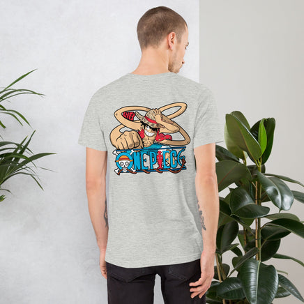 One Piece t-shirt unisex staple cotton soft and lightweight Athletic Heather