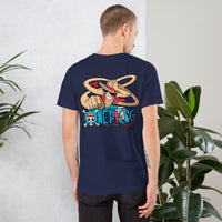 One Piece t-shirt unisex staple cotton soft and lightweight Navy