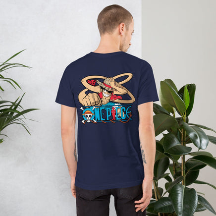 One Piece t-shirt unisex staple cotton soft and lightweight Navy