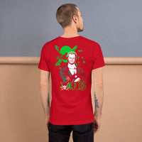 One Piece t-shirt unisex staple cotton soft short sleeves round neck Red