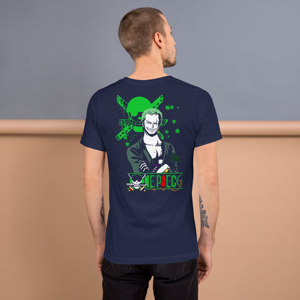 One Piece t-shirt unisex staple cotton soft short sleeves round neck Navy