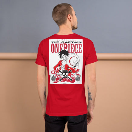 One Piece t-shirt unisex staple cotton soft t-shirt Red
