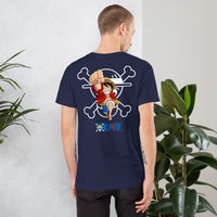 One Piece t-shirt unisex staple cotton with the right amount of stretch Navy