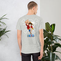One Piece t-shirt unisex staple cotton with the right amount of stretch Athletic Heather