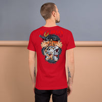 One Piece t-shirt unisex staple Kaido cotton comfortable Red