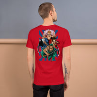 One Piece t-shirt unisex staple Kaido cotton comfortable streetwear cool tops Red