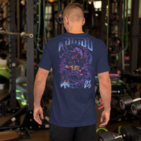 One Piece t-shirt unisex staple Kaidou cotton smooth and airy Navy
