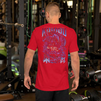 One Piece t-shirt unisex staple Kaidou cotton smooth and airy Red