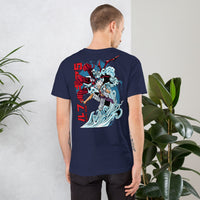 One Piece t-shirt unisex staple Luffy Gear cotton comfortable Navy