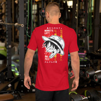 One Piece t-shirt unisex staple Monkey D Luffy cotton soft t-shirt Red