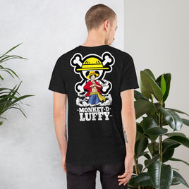 One Piece t-shirt unisex staple Monkey D Luffy round neck shirt cotton - Lusy Store LLC