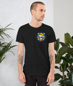One Piece t-shirt unisex staple Monkey D Luffy round neck shirt cotton - Lusy Store LLC