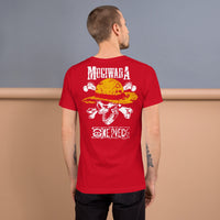 One Piece t-shirt unisex staple Mugiwara cotton soft t-shirt Red