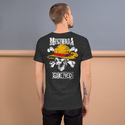 One Piece t-shirt unisex staple Mugiwara cotton soft t-shirt Dark Grey Heather