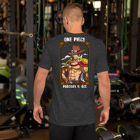 One Piece t-shirt unisex staple Portgas D Ace cotton Dark Grey Heather