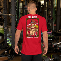 One Piece t-shirt unisex staple Portgas D Ace cotton Red