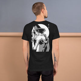 One Piece t-shirt unisex staple Portgas D Ace round neck shirt cotton Black Heather