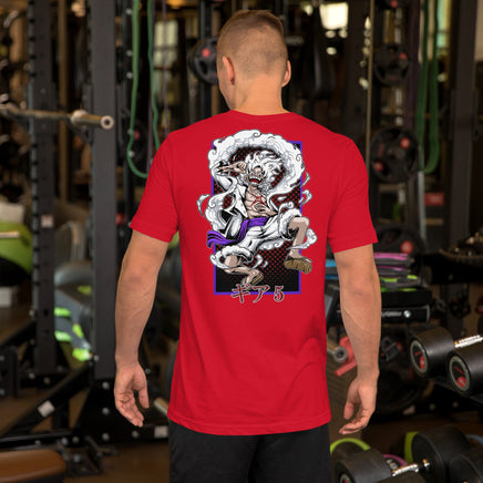 One Piece t-shirt unisex staple round neck shirt cotton Red