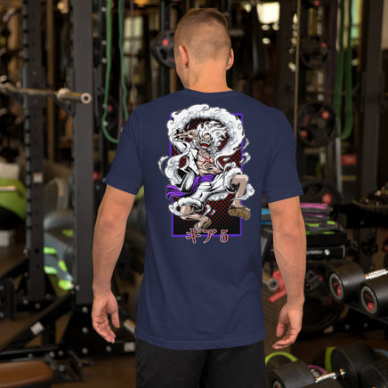 One Piece t-shirt unisex staple round neck shirt cotton Navy