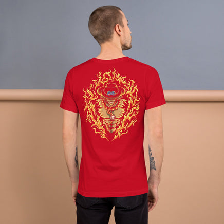 One Piece t-shirt unisex staple round neck shirt cotton soft Red