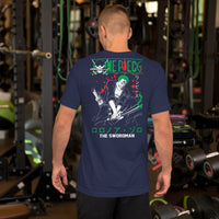 One Piece t-shirt unisex staple The Swordman round neck shirt cotton Navy