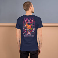 One Piece t-shirt unisex staple Three Brothers cotton comfortable Navy