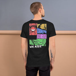 One Piece t-shirt unisex staple We Are cotton soft t-shirt Black Heather