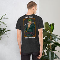 One Piece t-shirt unisex staple Zoro Roronoa cotton Dark Grey Heather