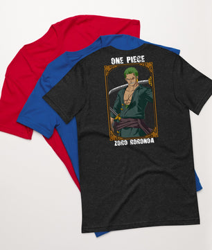 One Piece t-shirt unisex staple Zoro Roronoa cotton - Lusy Store LLC