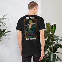 One Piece t-shirt unisex staple Zoro Roronoa cotton Black Heather