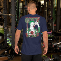 One Piece t-shirt unisex staple Zoro Roronoa cotton comfortable Navy