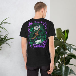 One Piece t-shirt unisex staple Zoro Roronoa cotton smooth and airy Black Heather