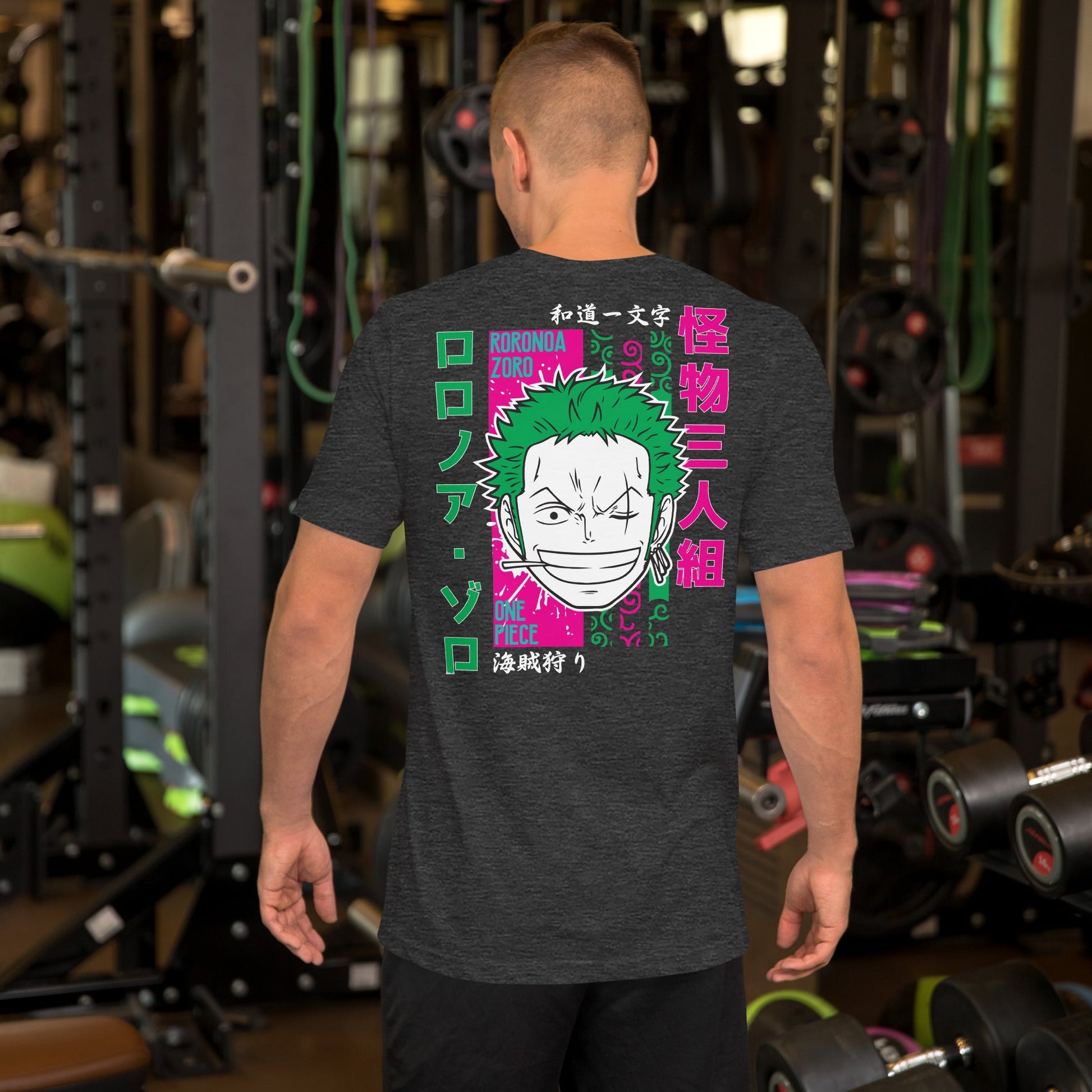 One Piece t-shirt unisex staple Zoro Roronoa cotton soft t-shirt - Lusy Store LLC
