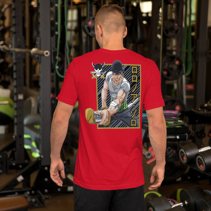 One Piece t-shirt unisex staple Zoro Roronoa cotton you have dreamed of Red