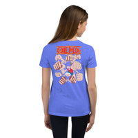 One Piece t-shirt youth cotton Heather Columbia Blue