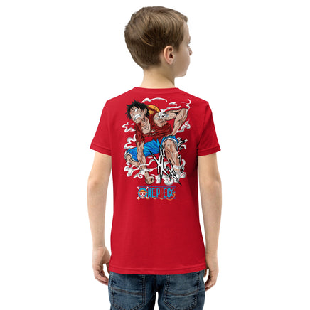 One Piece t-shirt youth cotton flattering for all Red