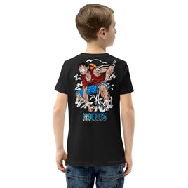 One Piece t-shirt youth cotton flattering for all Black