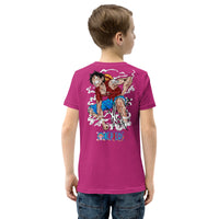 One Piece t-shirt youth cotton flattering for all Berry